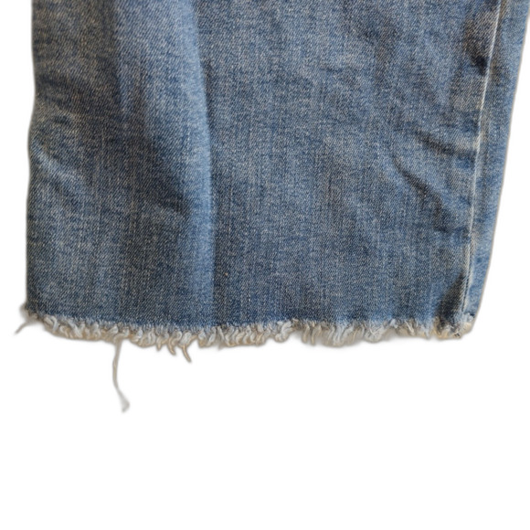 Lee Heritage Frayed Hem Boot Cut Women's Jeans Torn Knee Thrashed Distressed 8 - Picture 7 of 7